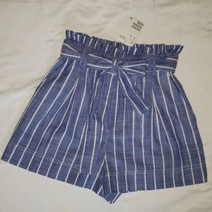 High Waisted Paperbag Shorts